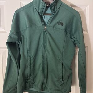 Green The North Face Full Zip Jacket